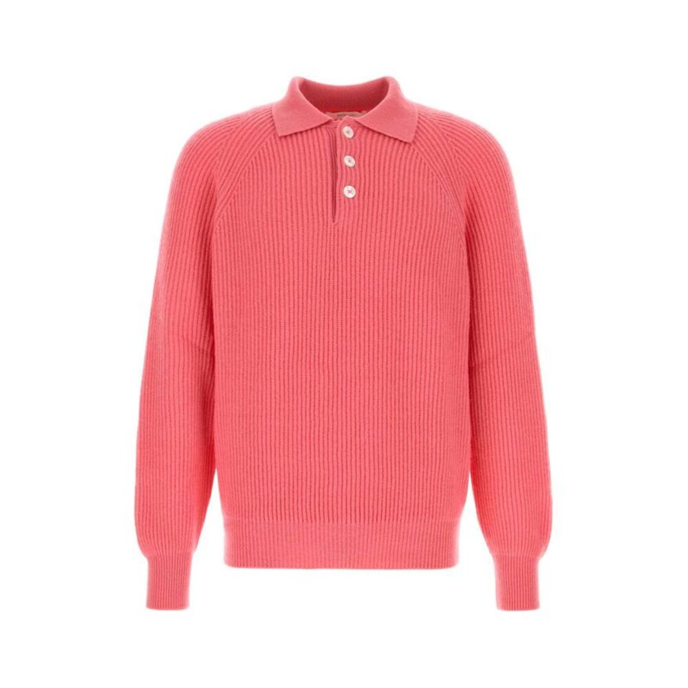 Umit Benan Men Pink Cashmere Diana Polo Shirt